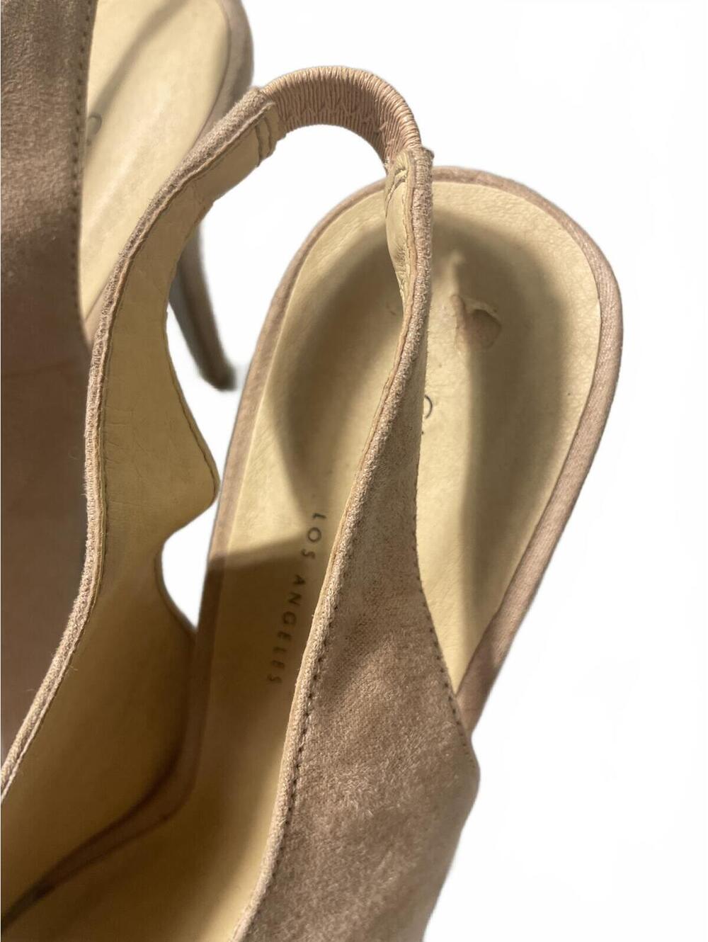 Chinese Laundry Womens Suede Peep Heels Size 8.5 Wedding Beige Tan Sexy Boho - Picture 4 of 6